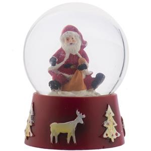 گوی برفی شیشه‌ای هستی لاکسی مدل بابانوئل کیسه  بدست سایز متوسط Hostiluxi 287-4 Santa Claus Globe Size Medium