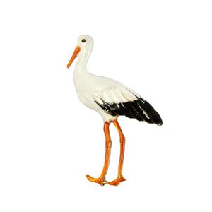 گل سینه زنانه مدل لک لک مهربان کد G_Lnd_516