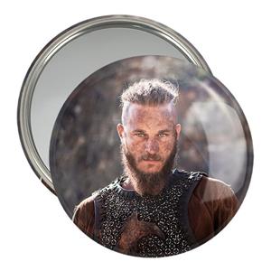 آینه جیبی خندالو طرح رگنار سریال وایکینگ ها Vikings مدل تاشو کد 29118