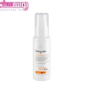 فلوئید ضد آفتاب بدون رنگ مارگریت SPF 50 مدل fusion Water محافظ UVA و UVB، ضد لک و روشن کننده، مناسب برای پوست های خشک و نرمال حجم 50 میلی لیتر
