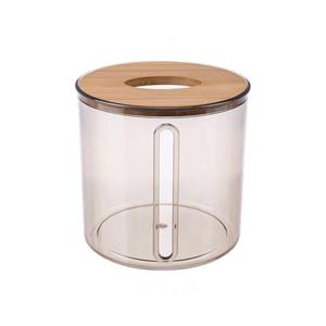 جعبه دستمال کاغذی مدل استوانه در بامبو کد NAHA