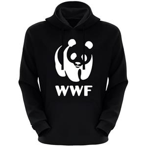 هودی زنانه طرح پاندا wwf کد F100 رنگ مشکی