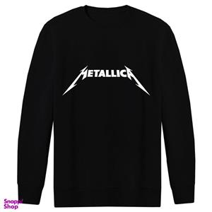 سویشرت مردانه طرح متالیکا کد F85 رنگ مشکی