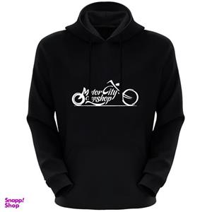 هودی مردانه طرح motor city کد F149 رنگ مشکی