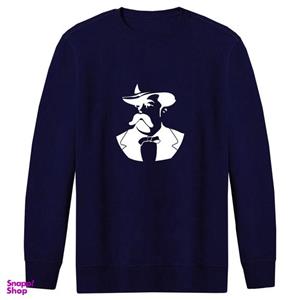 سویشرت مردانه طرح مرد کد F281 رنگ سرمه ای