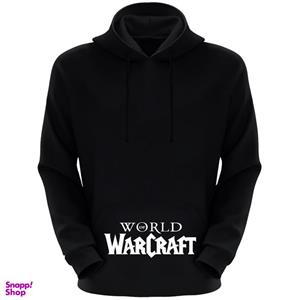 هودی مردانه طرح warcraft کد k28 رنگ مشکی