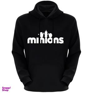 هودی مردانه طرح Minions کد S35 رنگ مشکی