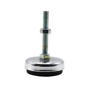 پایه ضربه گیر مدل کف لاستیکی کد YP-NIKEL CHROME-94MM/12MM