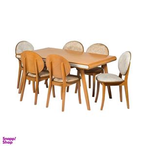 میز و صندلی ناهارخوری 6 نفره مدل valeri06