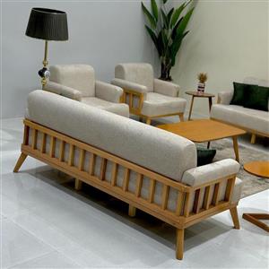 مبل راحتی 7 نفره شاهان دکور مدل نرده ای کد 01