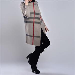 مانتو پانچ بافت زمستانی