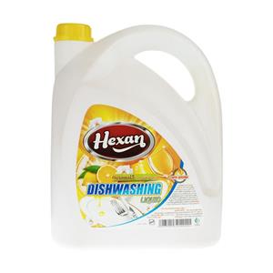 مایع ظرفشویی هگزان مدل Lemon حجم 3750 میلی‌ لیتر