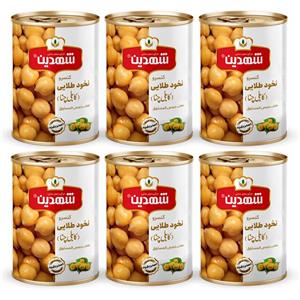 کنسرو نخود طلایی کابلی چنا شهدین - 370 گرم بسته 6 عددی