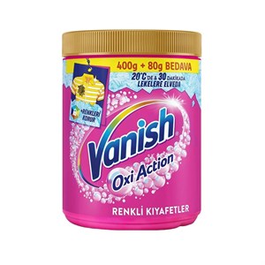 پودر لکه بر لباس رنگی ونیش مدل oxi action وزن 480 گرم