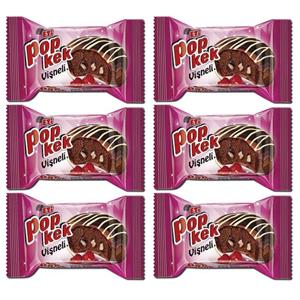 کیک مغزدار پوپکیک آلبالو اتی - 60 گرم بسته 6 عددی