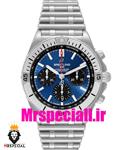 ساعت برایتلینگ مردانه بند استیل کرنوگراف صفحه ابی BREITLING chronomat 020822