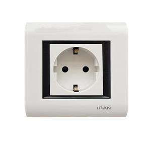 پریز برق ارت دار ایران الکتریک مدل دیاموند