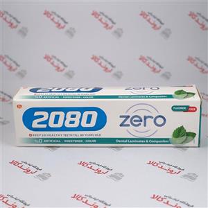 خمیر دندان 2080 مدل زیرو فلوراید حجم 100 میلی لیتر