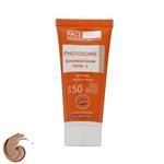 کرم ضد آفتاب رنگی فیس دوکس SPF 50 مدل فوتوزوم محافظ اشعه UVA و UVB مناسب پوست‌های چرب حجم 40 میلی‌لیتر