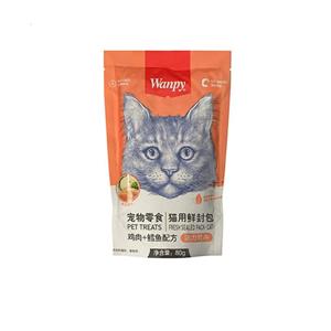 پوچ گربه ونپی مدل مرغ و ماهی کاد وزن 80 گرم