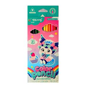 مداد رنگی 12 رنگ یالونگ مدل کرومی