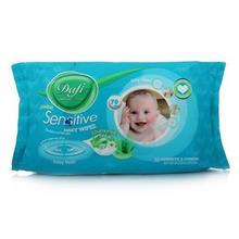 دستمال مرطوب پاک کننده کودک دافی مدل حساس- بسته 70 عددی Dafi Sensitive Baby Wet Wips 20pcs