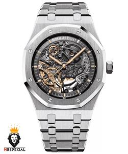 ساعت اودمار پیگه مردانه اتوماتیک ای پی رویال اوک اسکلتون AUDEMARS PIGUET ROYAL 01566
