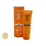 کرم ضد آفتاب رنگی اویدرم SPF 50 مدل 1017 ‌مناسب پوست‌های خشک حجم 40 میلی‌لیتر