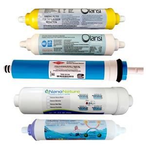 فیلتر دستگاه تصفیه کننده آب مدل FOW-5A مجموعه  5 عددی