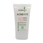 فلوئید ضد آفتاب بی رنگ درمالفیت SPF 50 مدل Acnevite ‌محافظ UVA ،UVB و PA    ، ضد حساسیت، ضد پیری، مناسب برای پوست چرب و جوش دار حجم 40 میلی‌لیتر