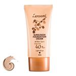 کرم ضد آفتاب رنگی لروونی SPF 50 مدل LB All02 محافظ UVA, UVB و PA   ، ضد آب، مناسب انواع پوست حجم 30 میلی لیتر