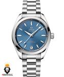 ساعت مچی امگا مردانه سیمستر اتوماتیک استیل صفحه ابی OMEGA SEAMASTER 01600