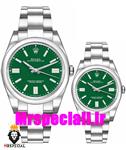 ساعت ست مردانه و زنانه رولکس پرپچوال اتوماتیک صفحه سبز 01467 Rolex Oyster Perpetual