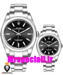 ساعت ست مردانه و زنانه رولکس پرپچوال اتوماتیک صفحه مشکی 01466 Rolex Oyster Perpetual