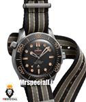 ساعت امگا مردانه سیمستر اتوماتیک بند برزنتی کیفیت مستر OMEGA SEAMASTER 007 020251