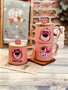 ماگ درب بامبو طرح المو کد 7857