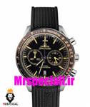 ساعت مچی مردانه امگا اسپید مستر کرنوگراف بند رابر صفحه مشکی omega speedmaster dark side of the moon 020663