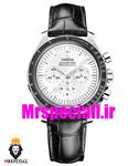 ساعت مچی مردانه امگا اسپید مستر کرنوگراف بند چرم صفحه سفید OMEGA Speedmaster moonwatch 020662