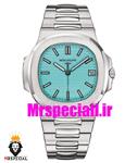 ساعت مردانه پتک فیلیپ ناتیلوس کوارتز استیل صفحه تیفانی Patek Philippe NUATILOS 020447