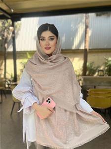 شال کشمیر دورو طرح دیور کد ۴۵۳