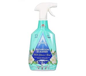 اسپری پاک کننده سرویس بهداشتی و حمام استونیش Astonish انگلیس رایحه یاس و ریحان سفید حجم 750 میلی لیتر