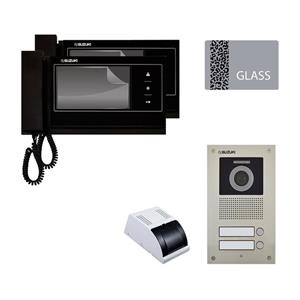 مجموعه دربازکن تصویری سوزوکی مدل 727-4ucm دو واحدی به همراه محافظ صفحه