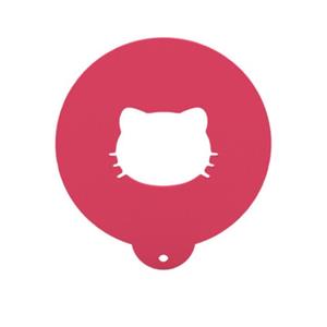 شابلون تزیین قهوه مدل kitty