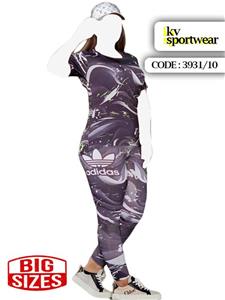ست تیشرت شلواربزرگ ورزشی زنانه adidas کد 006