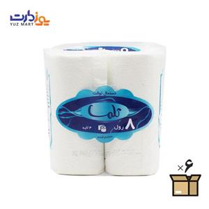 دستمال توالت 8 قلو تلما - کارتن 6 عددی