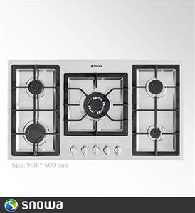 اجاق گاز صفحه ای 5 شعله استیل اسنوا مدلSS19568