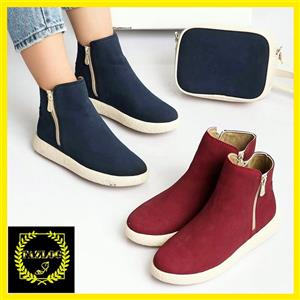 نیم بوت طبی دو زیپ سوییت زنانه ملیسا کد faz07