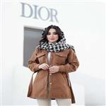 پالتو زنانه کمربند دار کد d228