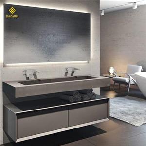 روشویی سرامیکی کابینتی دو لگنه مدل 3028