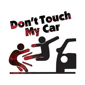 قیمت و خرید برچسب بدنه خودرو طرح Dont Touch کد 03